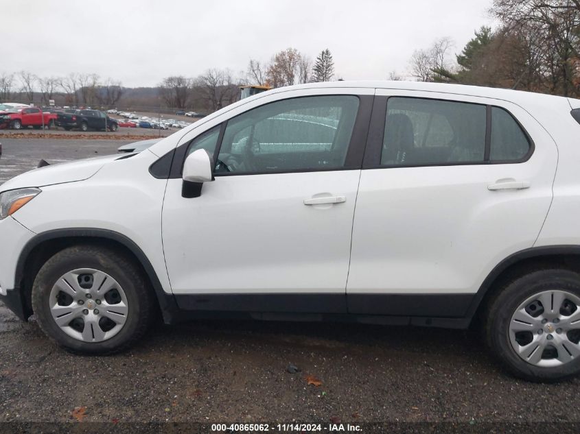 2017 Chevrolet Trax Ls VIN: KL7CJKSB4HB153031 Lot: 40865062