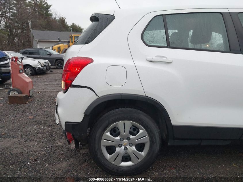 2017 Chevrolet Trax Ls VIN: KL7CJKSB4HB153031 Lot: 40865062