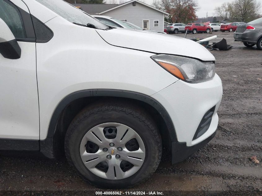 2017 Chevrolet Trax Ls VIN: KL7CJKSB4HB153031 Lot: 40865062