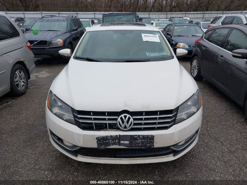 2012 Volkswagen Passat Sel VIN: 1VWCH7A36CC098359 Lot: 40865100