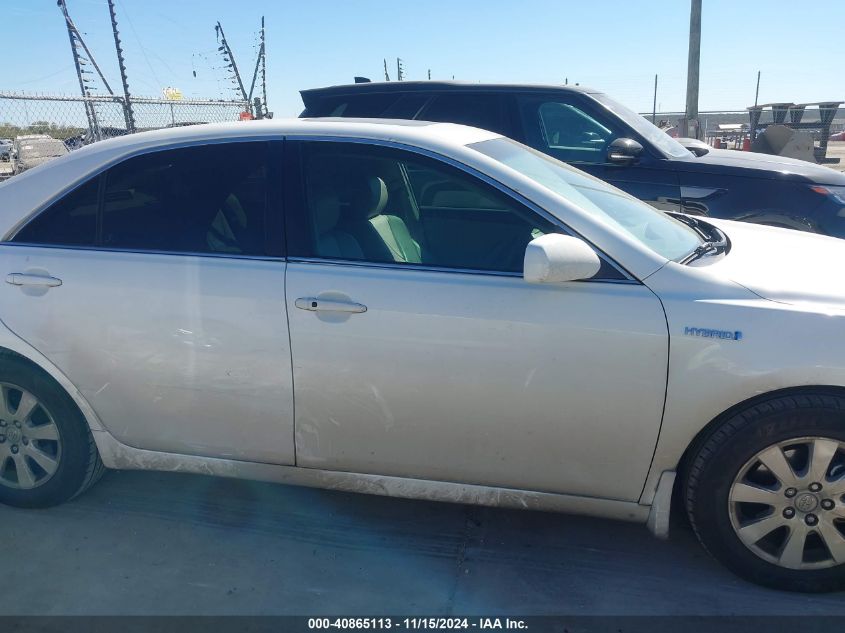 2007 Toyota Camry Hybrid VIN: 114T1BB46K67U0112 Lot: 40865113