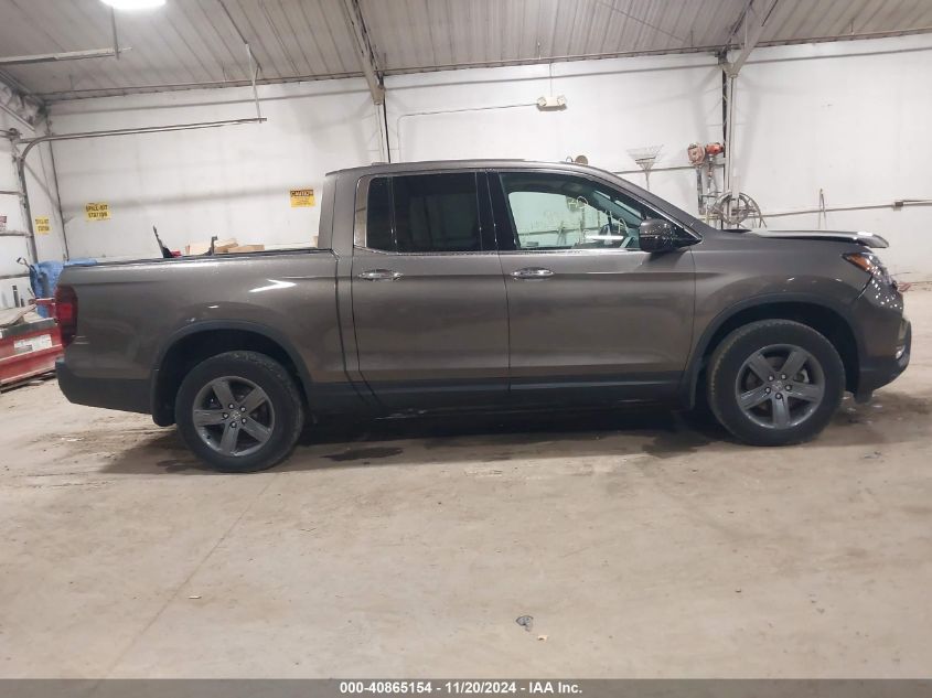 2022 Honda Ridgeline Rtl-E VIN: 5FPYK3F74NB037541 Lot: 40865154