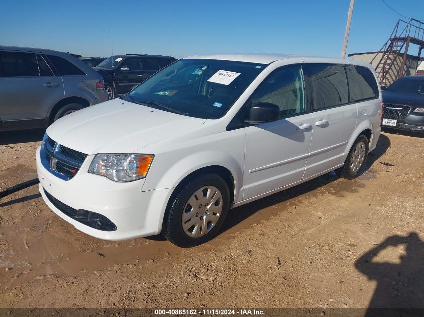 VIN 2C4RDGBGXHR850475 2017 DODGE GRAND CARAVAN no.2