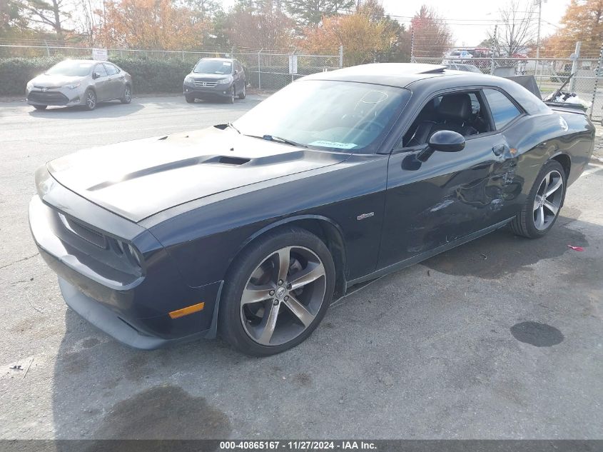 VIN 2C3CDYAG1EH225286 2014 Dodge Challenger, Sxt 10... no.2