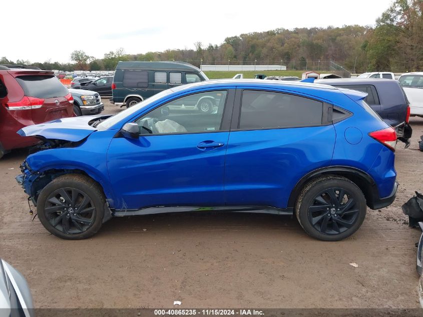 2022 Honda Hr-V Awd Sport VIN: 3CZRU6H12NM747416 Lot: 40865235