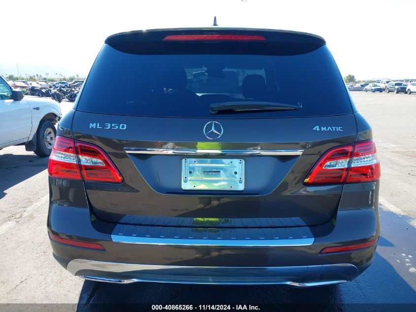 2014 Mercedes-Benz Ml 350 4Matic VIN: 4JGDA5HB6EA413961 Lot: 40865266