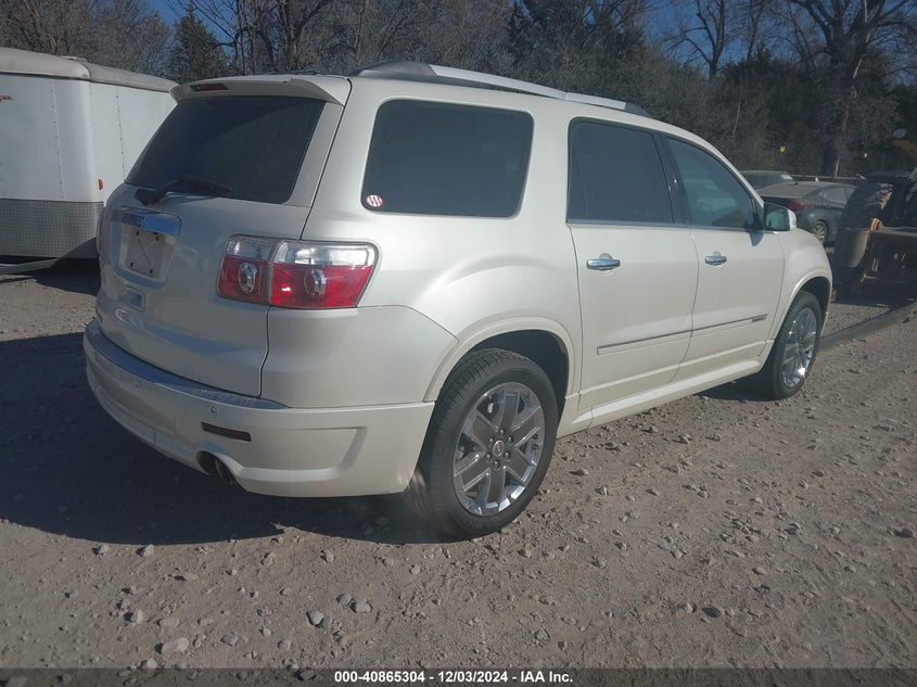 Vin: 1gkkrted4bj224501, lot: 41354945, gmc acadia denali 20114