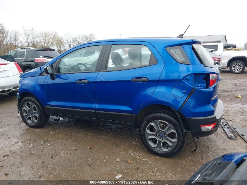 2022 Ford Ecosport S VIN: MAJ6S3FL6NC473565 Lot: 40865309