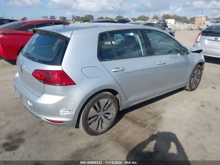 2016 Volkswagen E-Golf Se VIN: WVWKP7AU6GW906529 Lot: 40865333