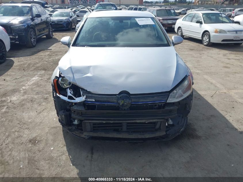 2016 Volkswagen E-Golf Se VIN: WVWKP7AU6GW906529 Lot: 40865333