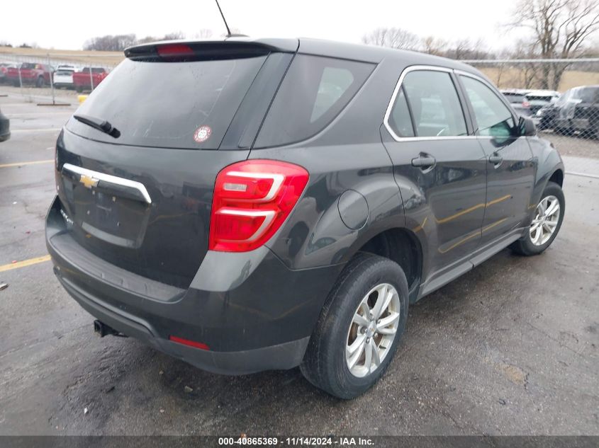 VIN 2GNFLEEK2H6138979 2017 Chevrolet Equinox, LS no.4