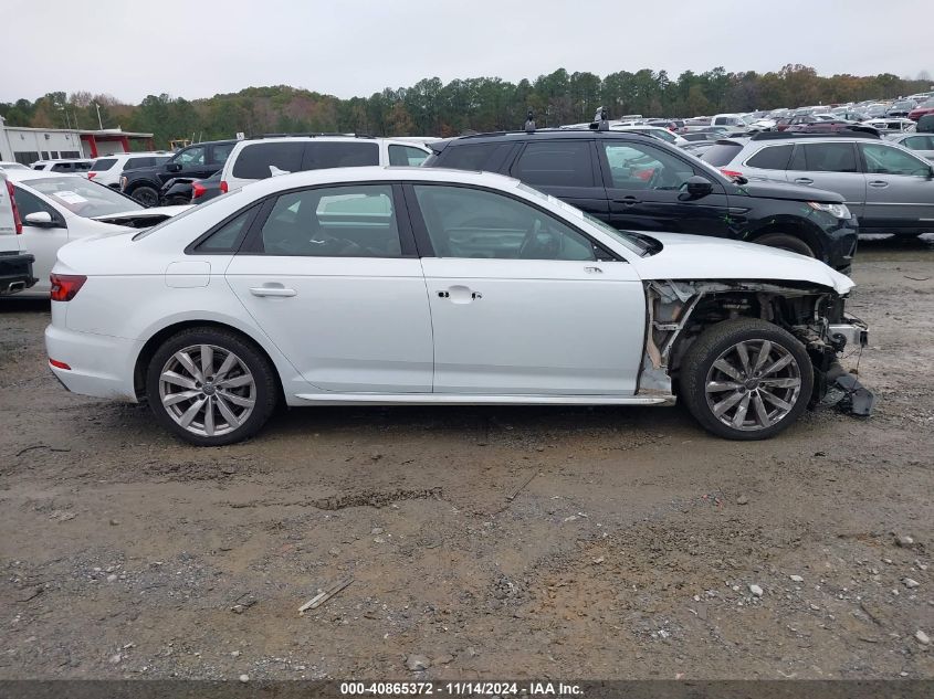 2018 Audi A4 2.0T Tech Ultra Premium/2.0T Ultra Premium VIN: WAUKMAF42JA219466 Lot: 40865372