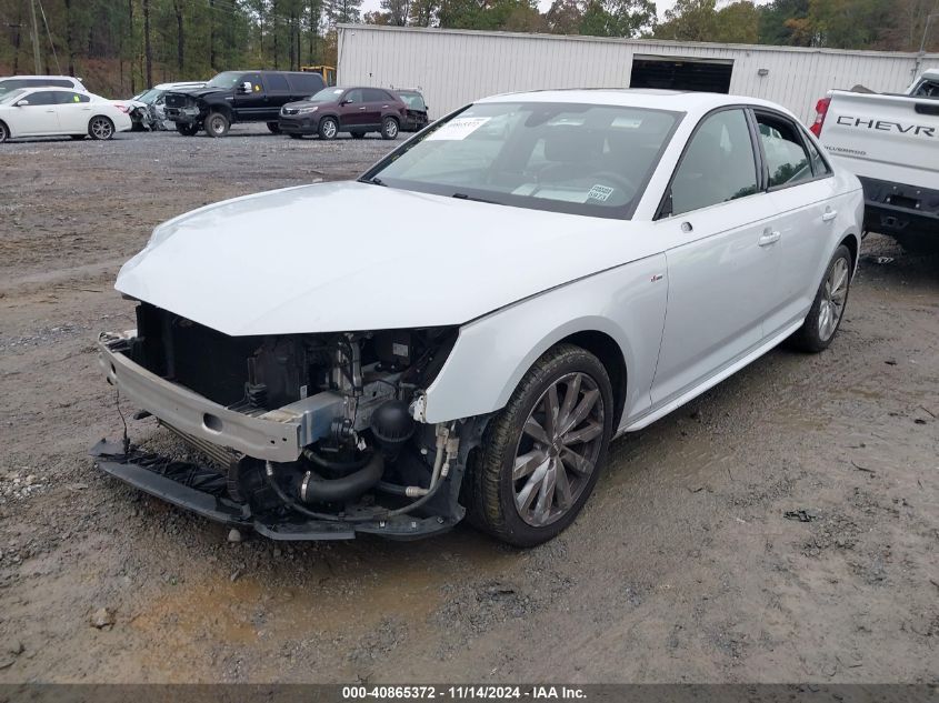 2018 Audi A4 2.0T Tech Ultra Premium/2.0T Ultra Premium VIN: WAUKMAF42JA219466 Lot: 40865372