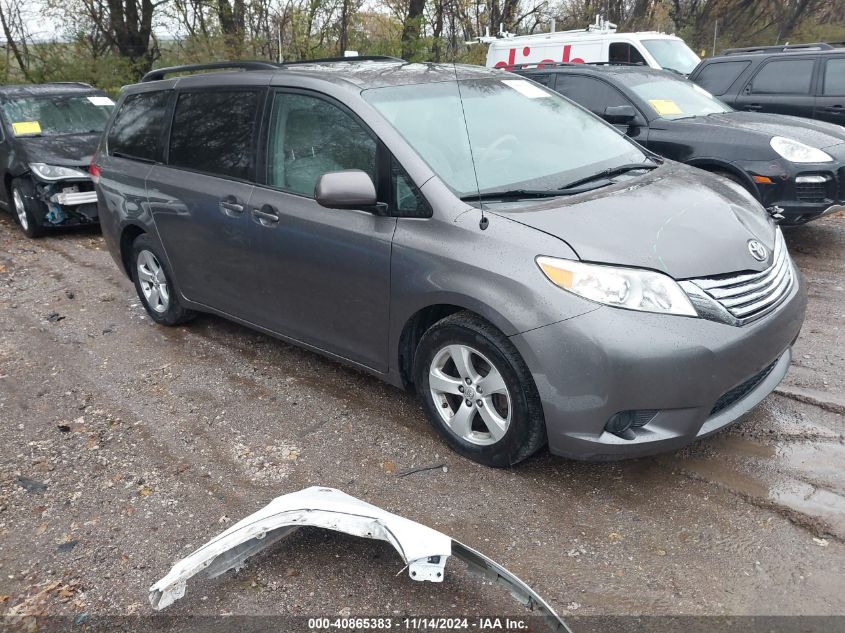 2014 Toyota Sienna Le V6 8 Passenger VIN: 5TDKK3DC8ES491284 Lot: 40865383