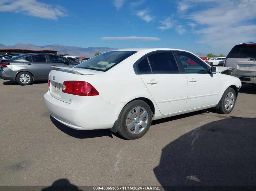 2008 Kia Optima Lx VIN: KNAGE123985203526 Lot: 40865385