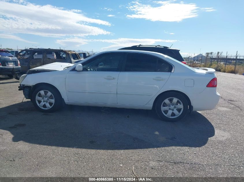 2008 Kia Optima Lx VIN: KNAGE123985203526 Lot: 40865385