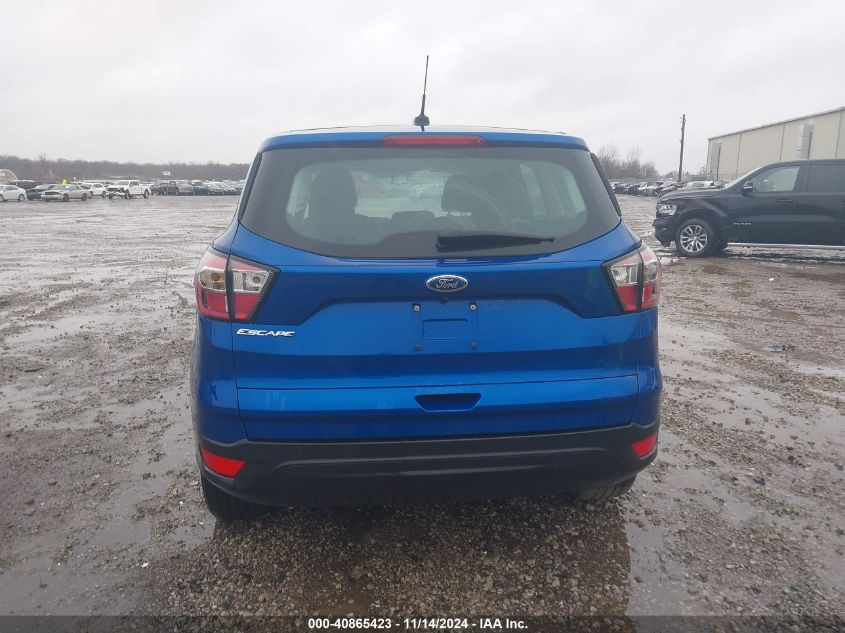 2017 Ford Escape S VIN: 1FMCU0F7XHUC01328 Lot: 40865423