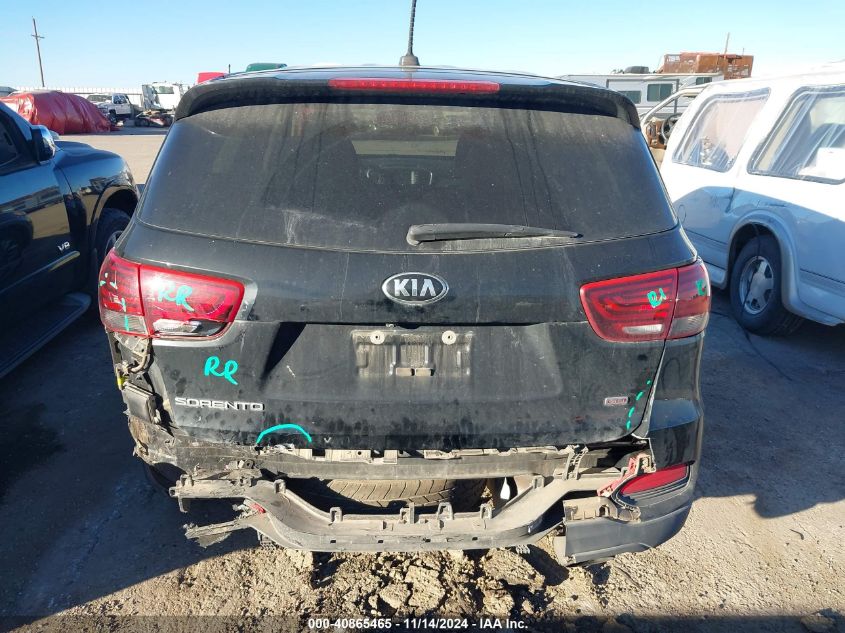 2019 Kia Sorento 2.4L Lx VIN: 5XYPG4A35KG548325 Lot: 40865465