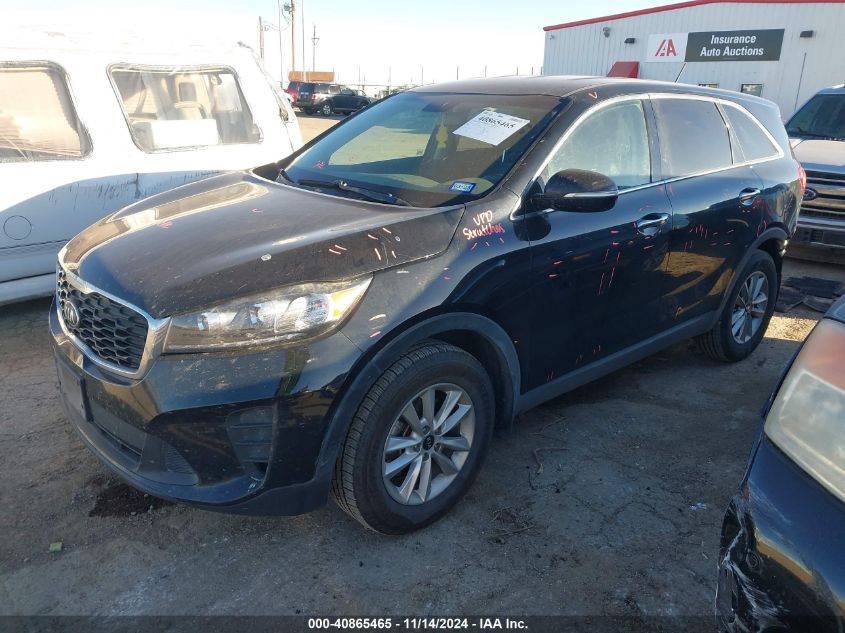 2019 Kia Sorento 2.4L Lx VIN: 5XYPG4A35KG548325 Lot: 40865465