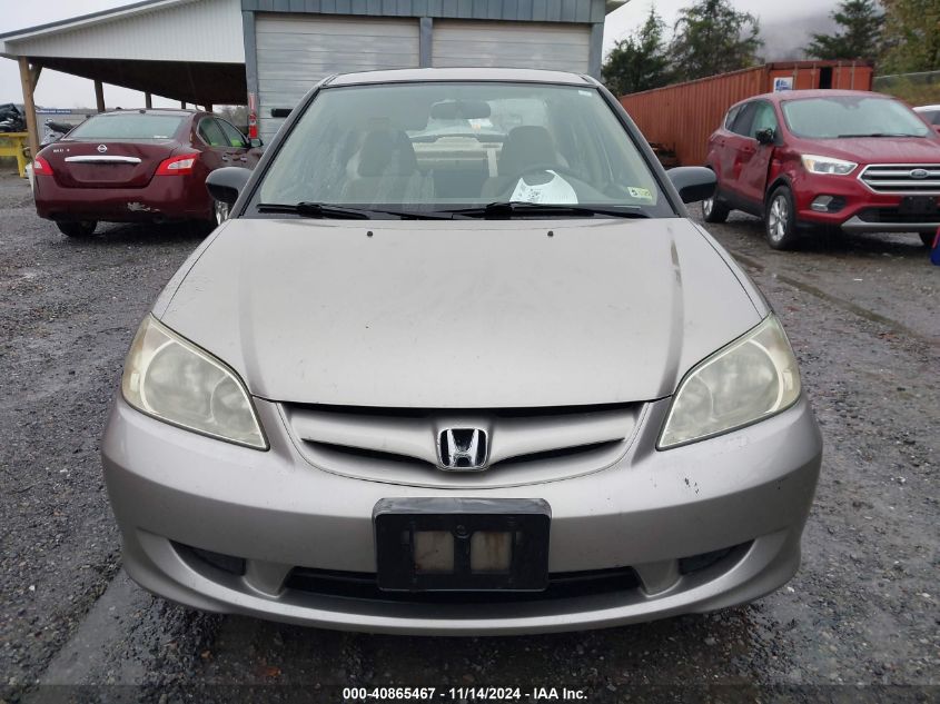 2004 Honda Civic Lx VIN: 1HGES16564L014886 Lot: 40865467