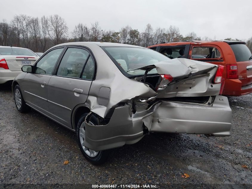 2004 Honda Civic Lx VIN: 1HGES16564L014886 Lot: 40865467