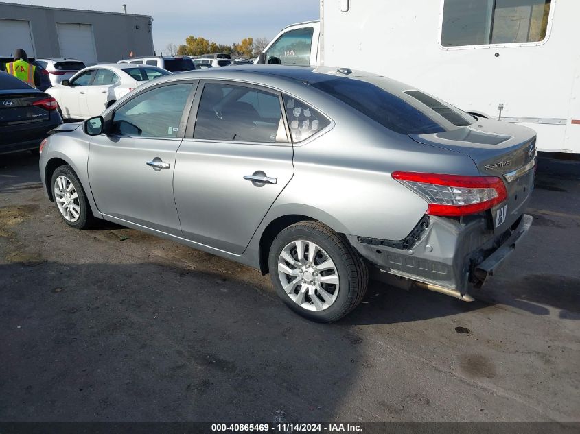 2013 Nissan Sentra Sv VIN: 3N1AB7AP9DL638293 Lot: 40865469