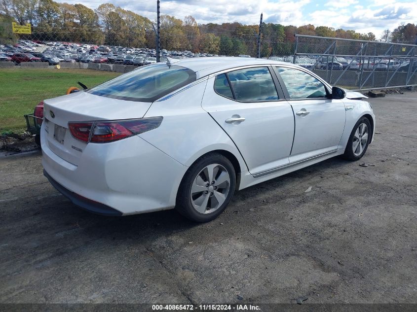 VIN KNAGN4AD1F5091703 2015 KIA Optima, Hybrid EX no.4