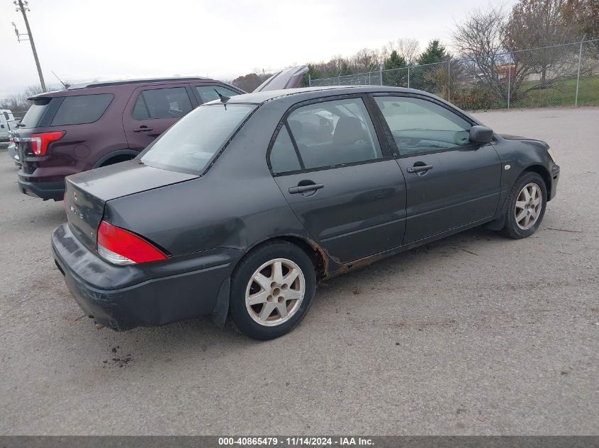 2002 Mitsubishi Lancer Ls VIN: JA3AJ36E42U052117 Lot: 40865479