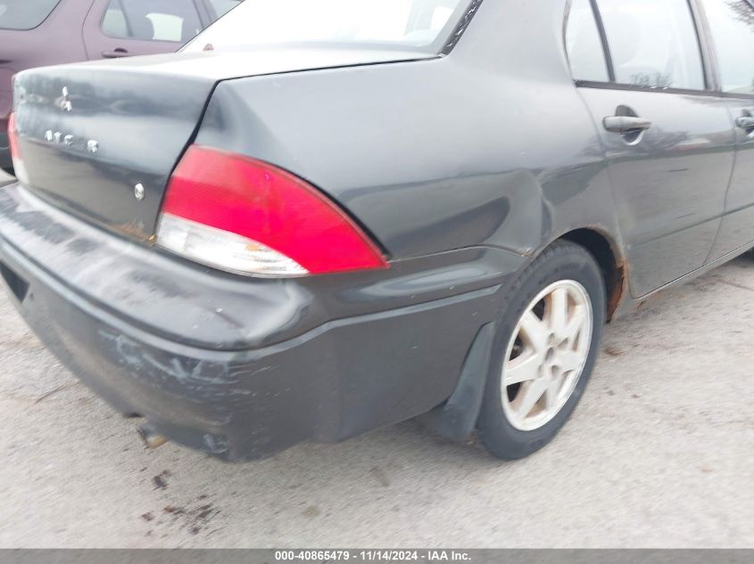 2002 Mitsubishi Lancer Ls VIN: JA3AJ36E42U052117 Lot: 40865479