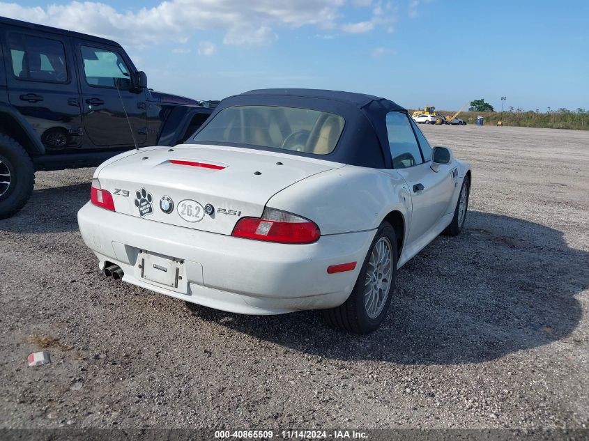 2002 BMW Z3 2.5I VIN: 4USCN33442LM06356 Lot: 40865509