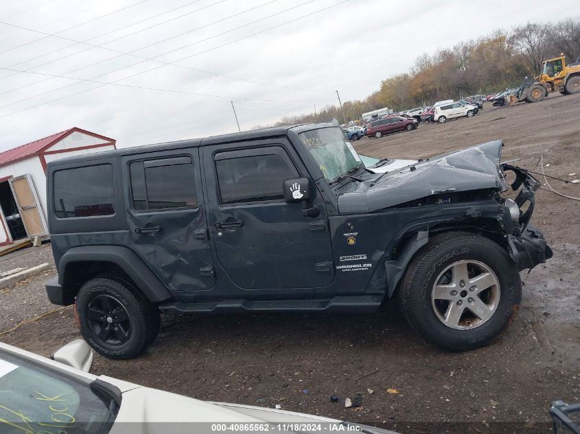 2017 Jeep Wrangler Unlimited Sport VIN: 1C4BJWDG8HL617236 Lot: 40865562