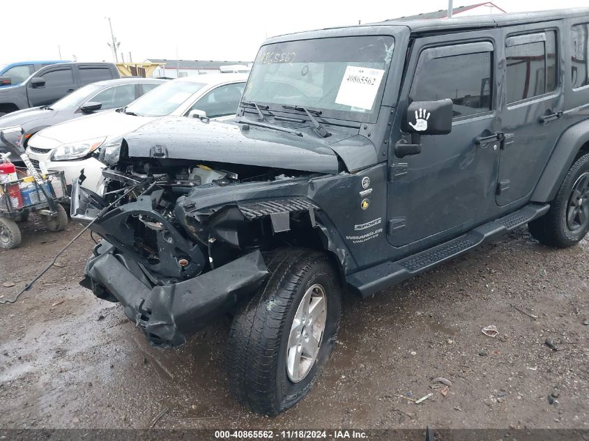 2017 Jeep Wrangler Unlimited Sport VIN: 1C4BJWDG8HL617236 Lot: 40865562