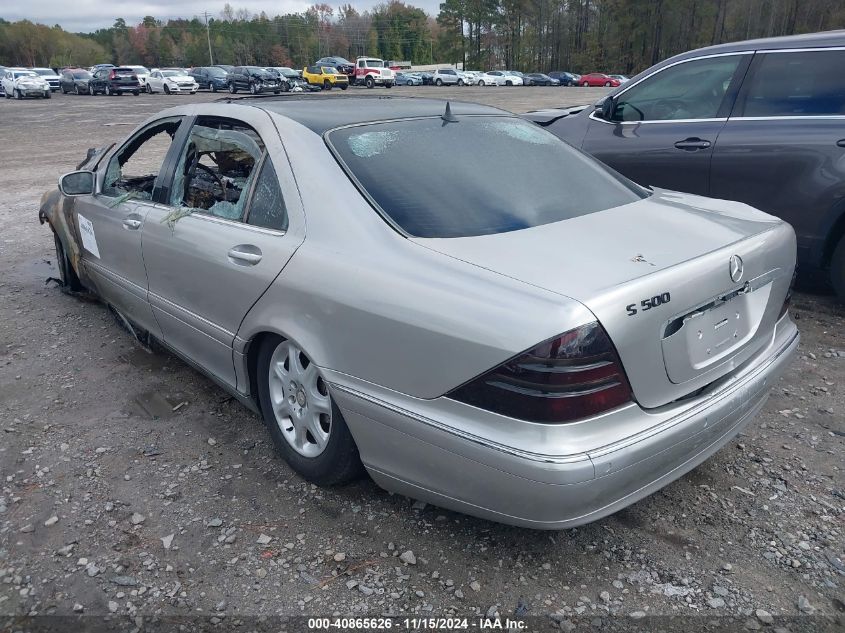 2000 Mercedes-Benz S 500 VIN: WDBNG75J5YA086017 Lot: 40865626