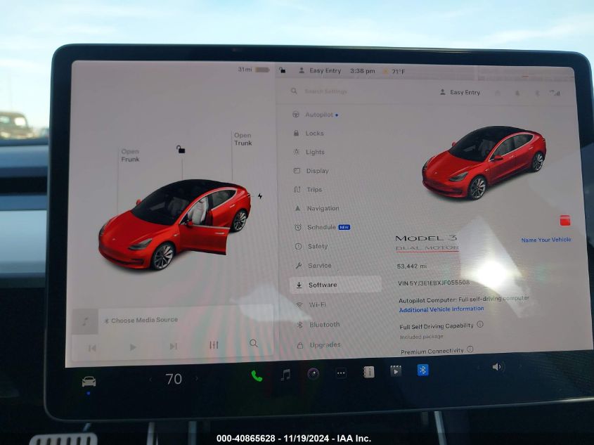 2018 TESLA MODEL 3 LONG RANGE/PERFORMANCE - 5YJ3E1EBXJF055508