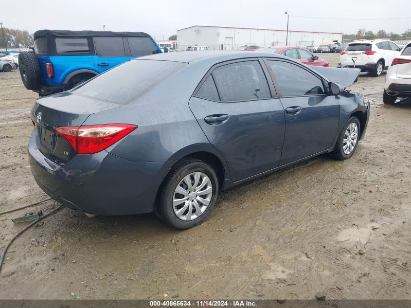 2019 Toyota Corolla Le VIN: 2T1BURHE9KC194683 Lot: 40865634