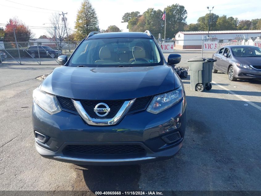 2016 Nissan Rogue Sv VIN: 5N1AT2MT4GC891054 Lot: 40865668