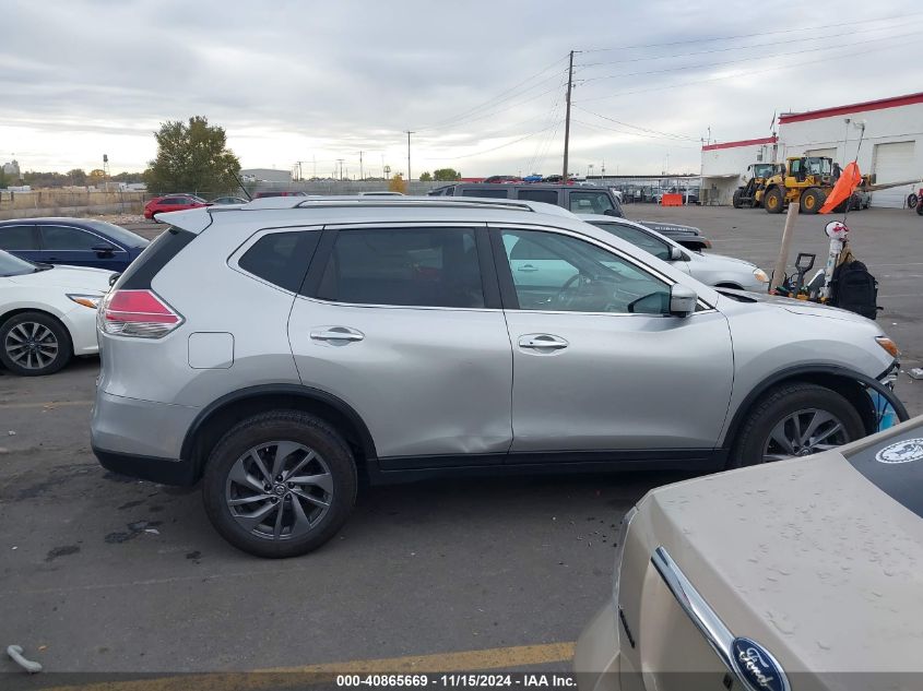 2016 Nissan Rogue Sl VIN: 5N1AT2MV3GC747514 Lot: 40865669