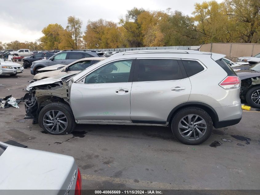 2016 Nissan Rogue Sl VIN: 5N1AT2MV3GC747514 Lot: 40865669