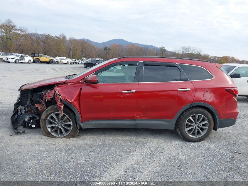 2017 Hyundai Santa Fe Se VIN: KM8SMDHF9HU165803 Lot: 40865769