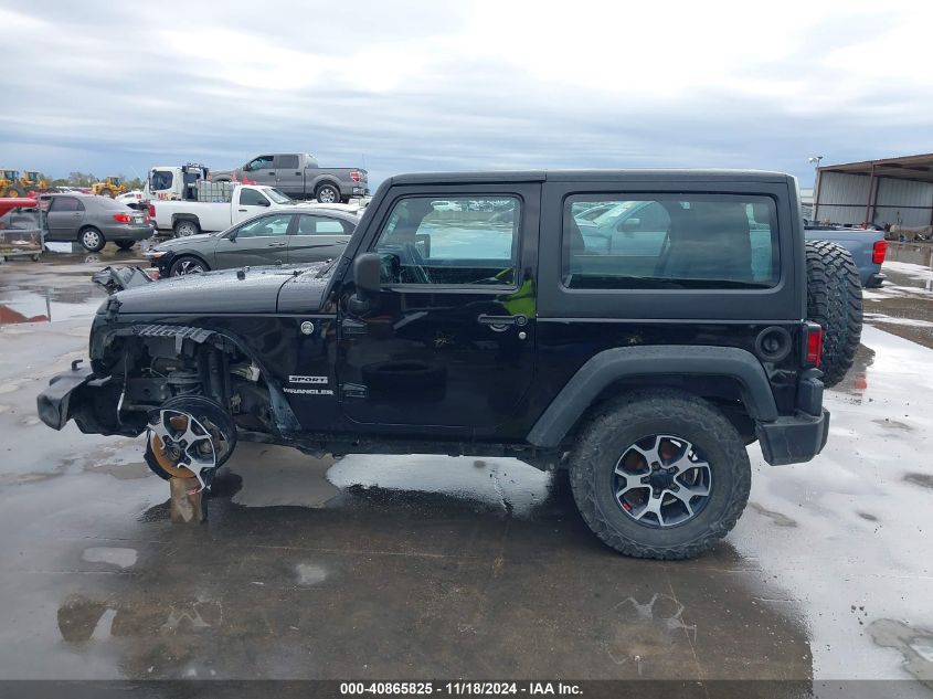 2013 Jeep Wrangler Sport VIN: 1C4AJWAGXDL706204 Lot: 40865825