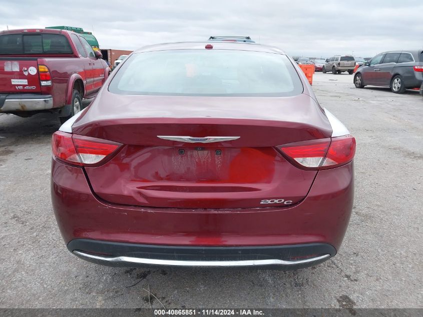 2015 Chrysler 200 C VIN: 1C3CCCCB5FN550359 Lot: 40865851