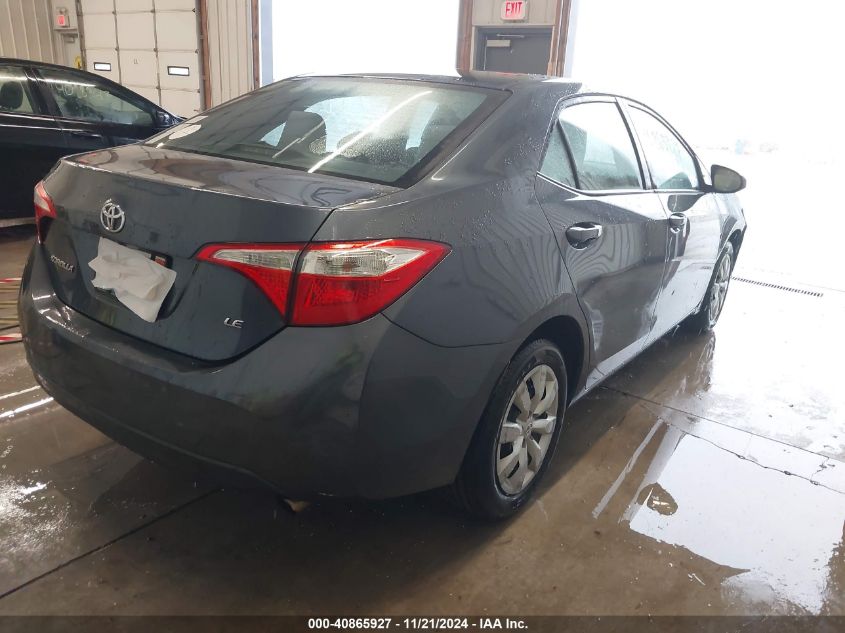 2015 Toyota Corolla Le VIN: 2T1BURHE4FC475280 Lot: 40865927