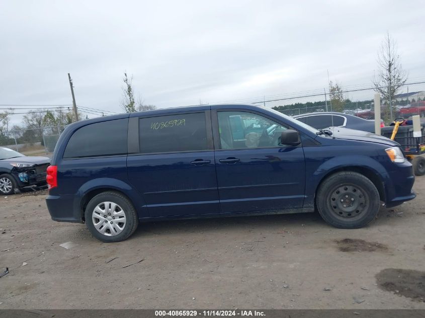 2015 Dodge Grand Caravan Se VIN: 2C4RDGBG6FR580996 Lot: 40865929