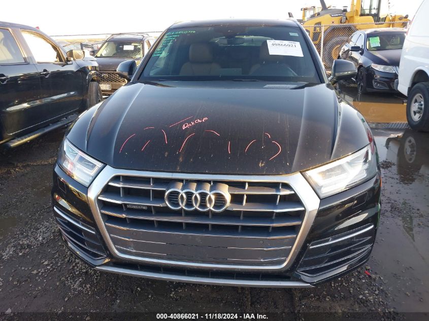 2018 Audi Q5 2.0T Premium VIN: WA1BNAFY7J2248002 Lot: 40866021