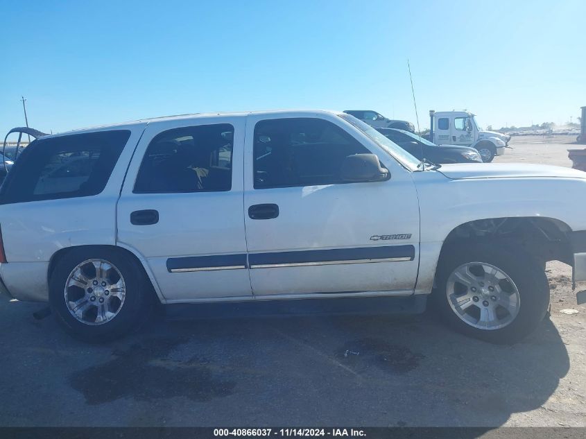 2003 Chevrolet Tahoe Ls VIN: 1GNEC13V93R103242 Lot: 40866037