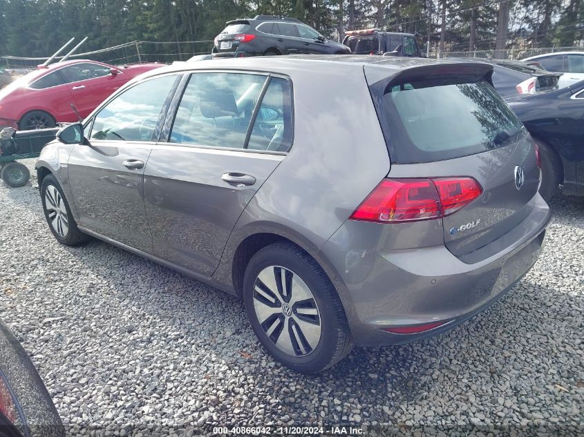 2016 Volkswagen E-Golf Sel Premium VIN: WVWPP7AU8GW917036 Lot: 40866042