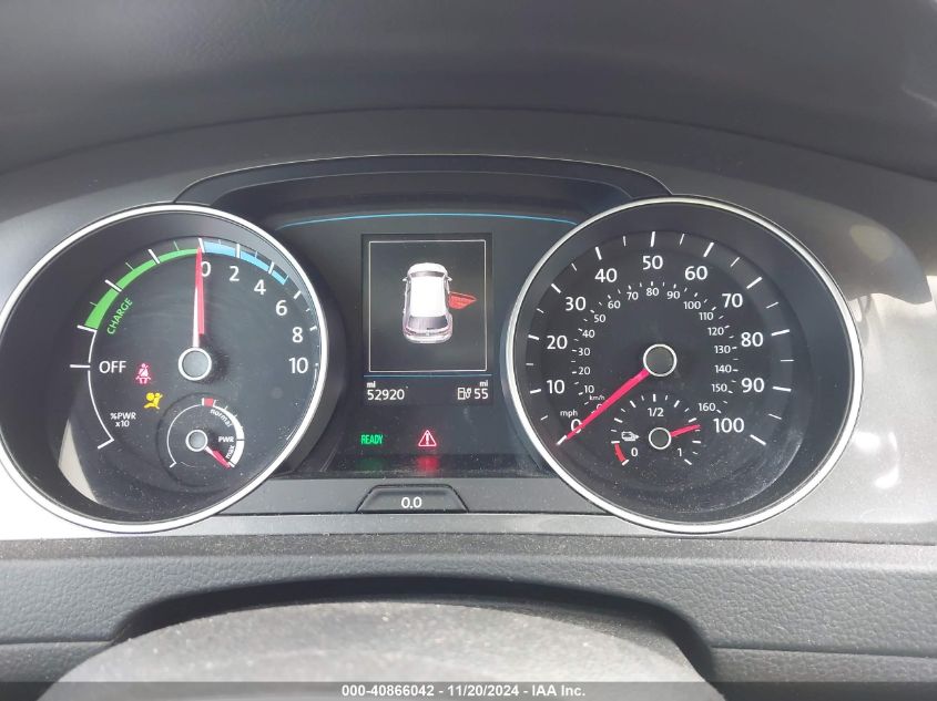 2016 VOLKSWAGEN E-GOLF SEL PREMIUM WVWPP7AU8GW917036