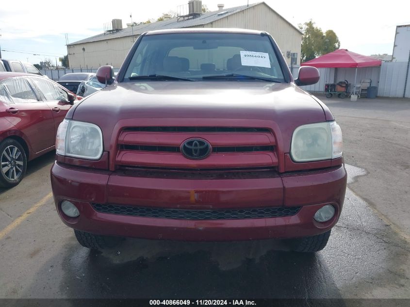 2005 Toyota Tundra Limited V8 VIN: 5TBDT481X5S486276 Lot: 40866049