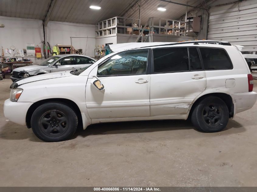 2007 Toyota Highlander VIN: JTEGD21A370169036 Lot: 40866086