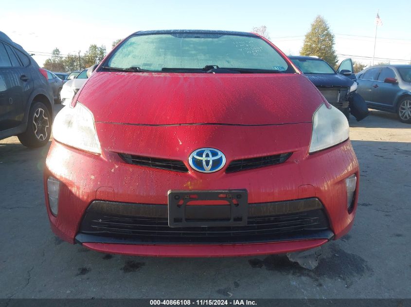 2012 Toyota Prius Three VIN: JTDKN3DUXC5413639 Lot: 40866108